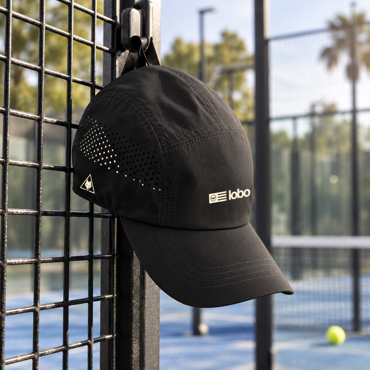 LOBO Padel Cap – Black / Off White