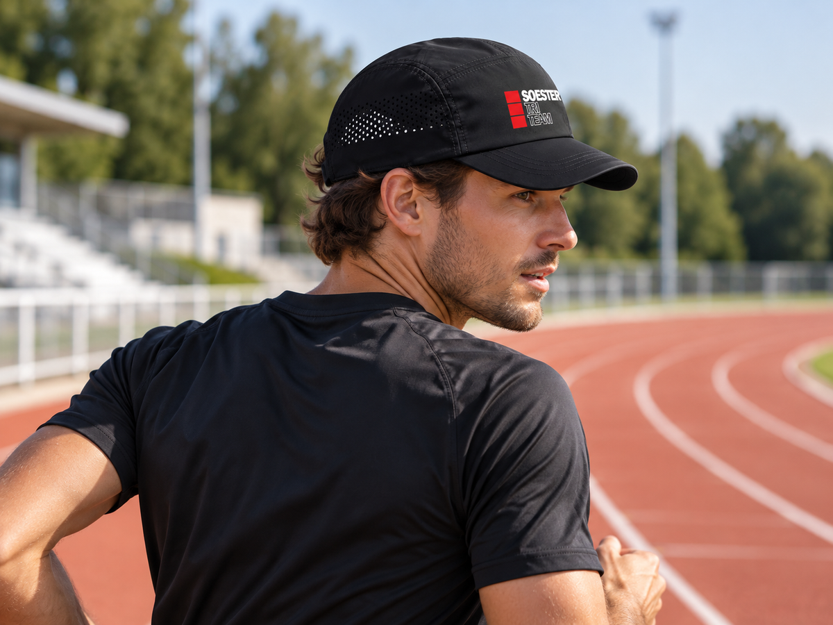 Soester TriTeam Performance Running Cap – Black