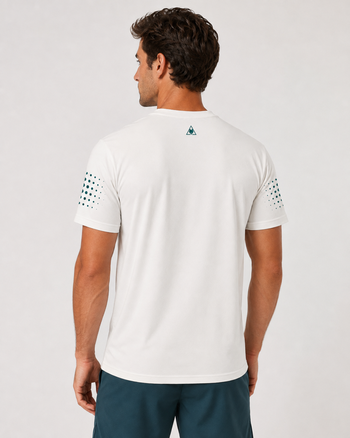 LOBO Match Tee – White / Bottle Green