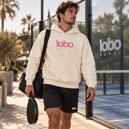 LOBO Padel Hoodie – Off White / Pink