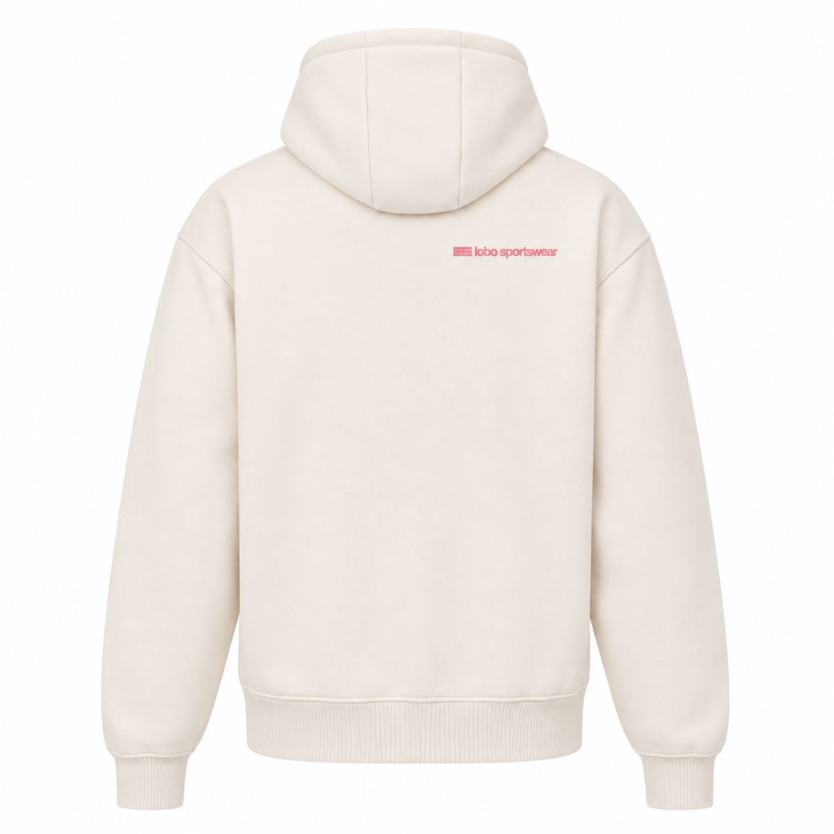 LOBO Padel Hoodie – Off White / Pink