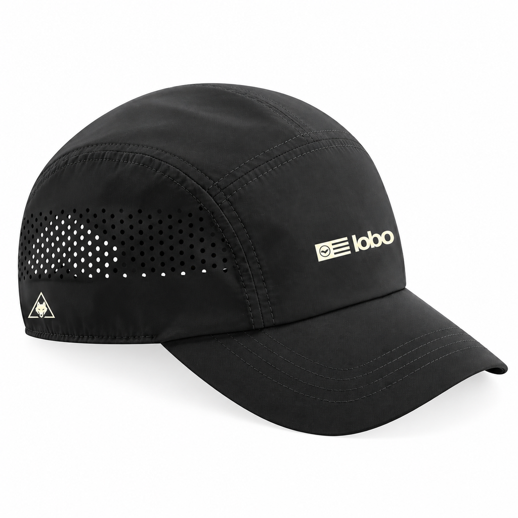 LOBO Padel Cap – Black / Off White