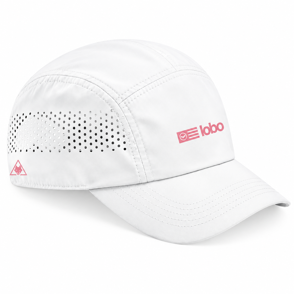 LOBO Padel Cap – White / Pink