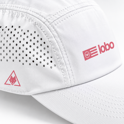 LOBO Padel Cap – White / Pink