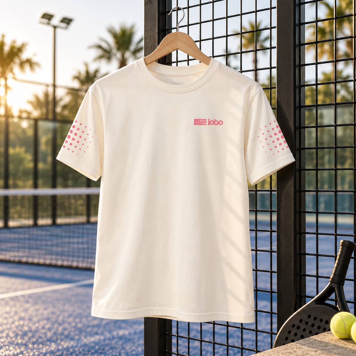 LOBO Match Tee – White / Pink
