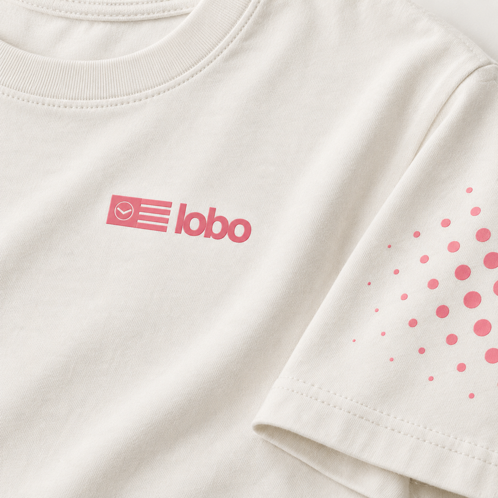 LOBO Match Tee – White / Pink
