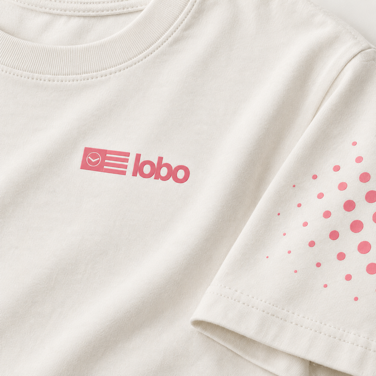 LOBO Match Tee – White / Pink