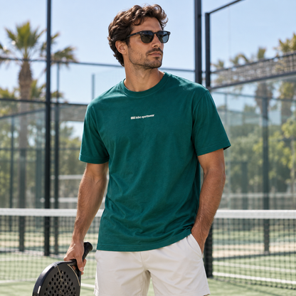 LOBO Padel Before Coffee Club T-Shirt – Bottle Green