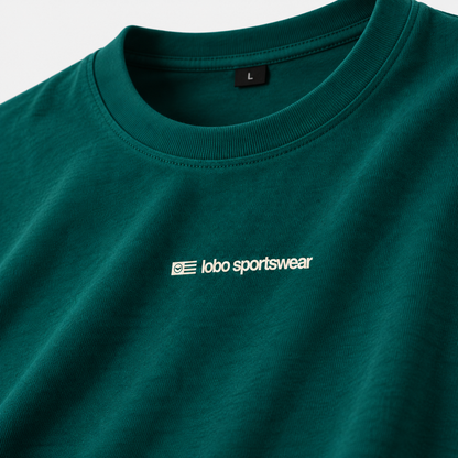 LOBO Padel Before Coffee Club T-Shirt – Bottle Green