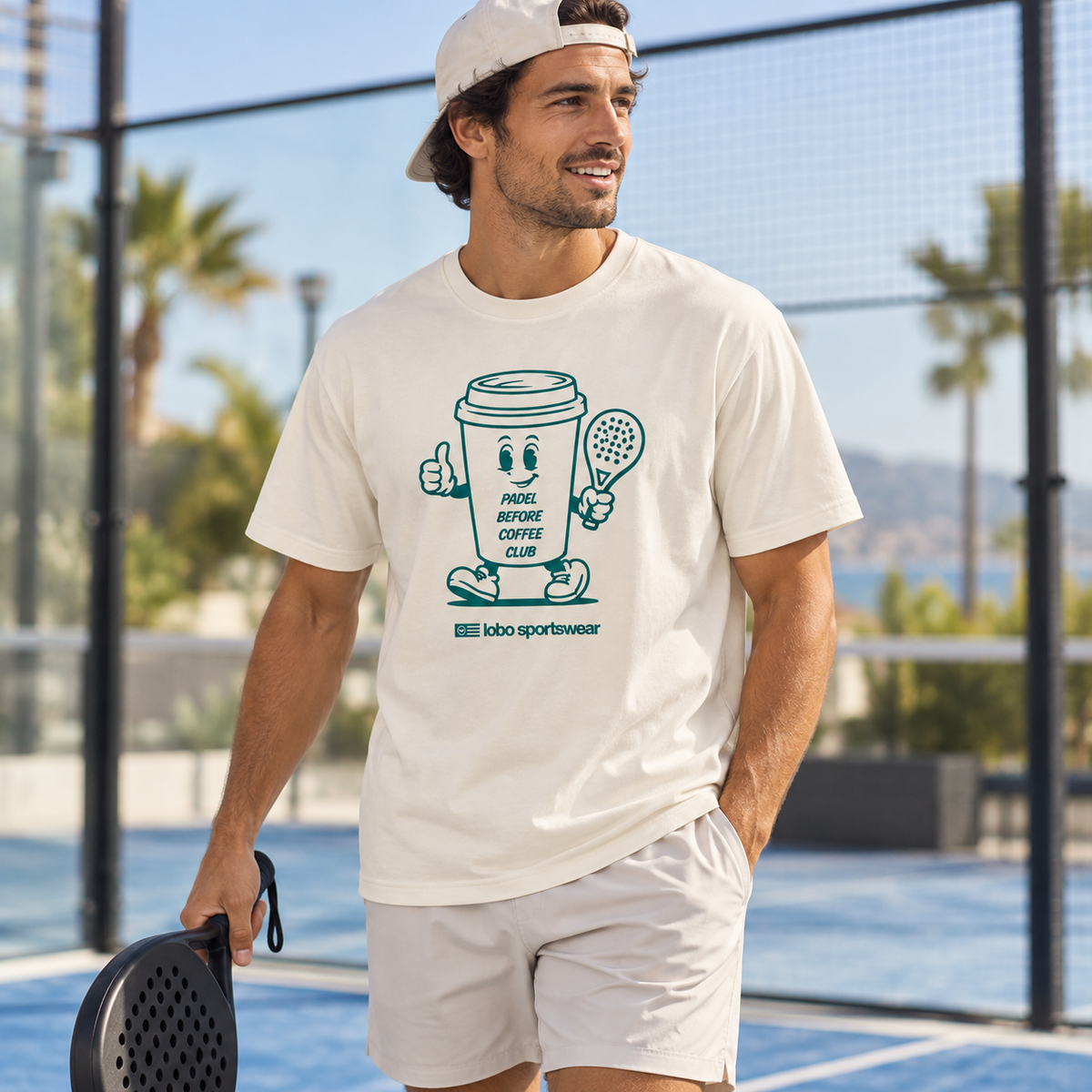 LOBO Padel Before Coffee Club - Off White - Cup