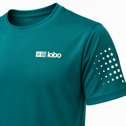 LOBO Match Tee – Bottle Green / Off-White