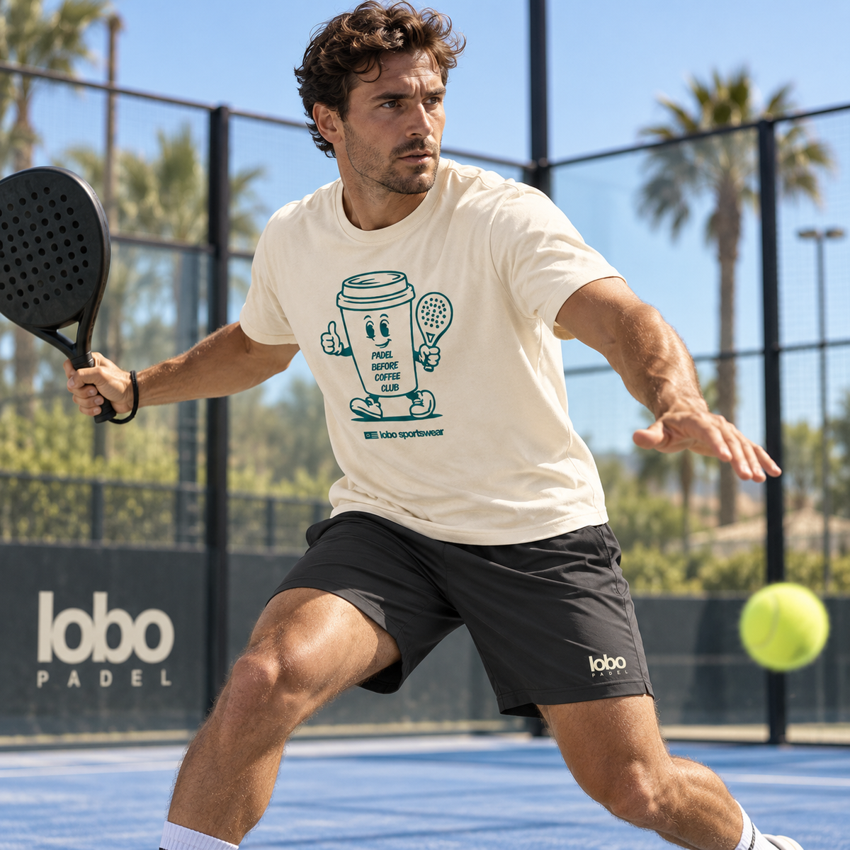 LOBO Match Shorts – Charcoal / Off-White