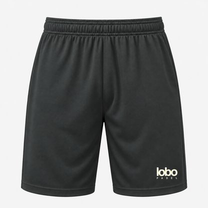 LOBO Match Shorts – Charcoal / Off-White