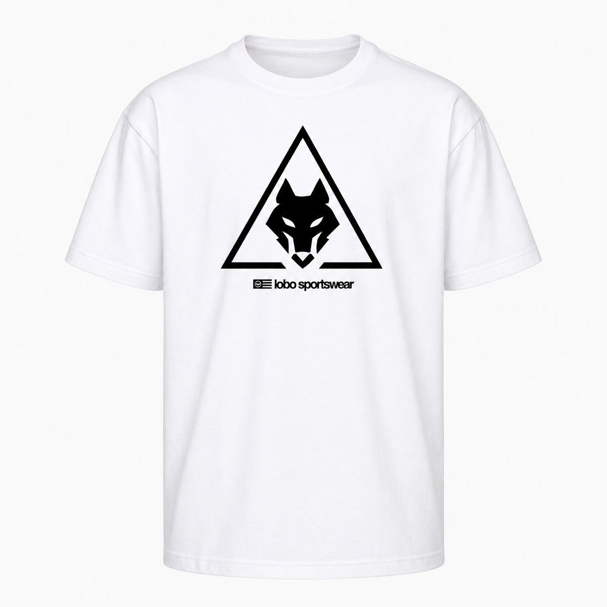 LOBO Off Court Wolf Tee – White / Black