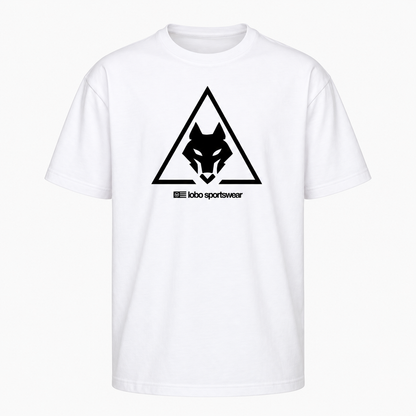 LOBO Off Court Wolf Tee – White / Black