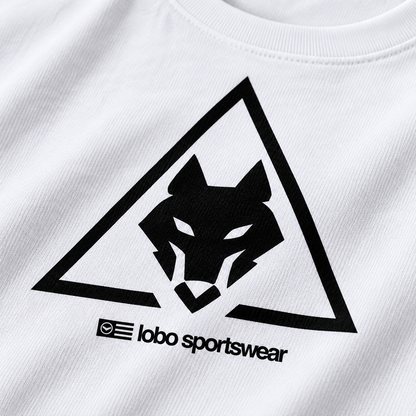 LOBO Off Court Wolf Tee – White / Black