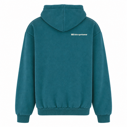 LOBO Padel Hoodie – Petrol / Cream