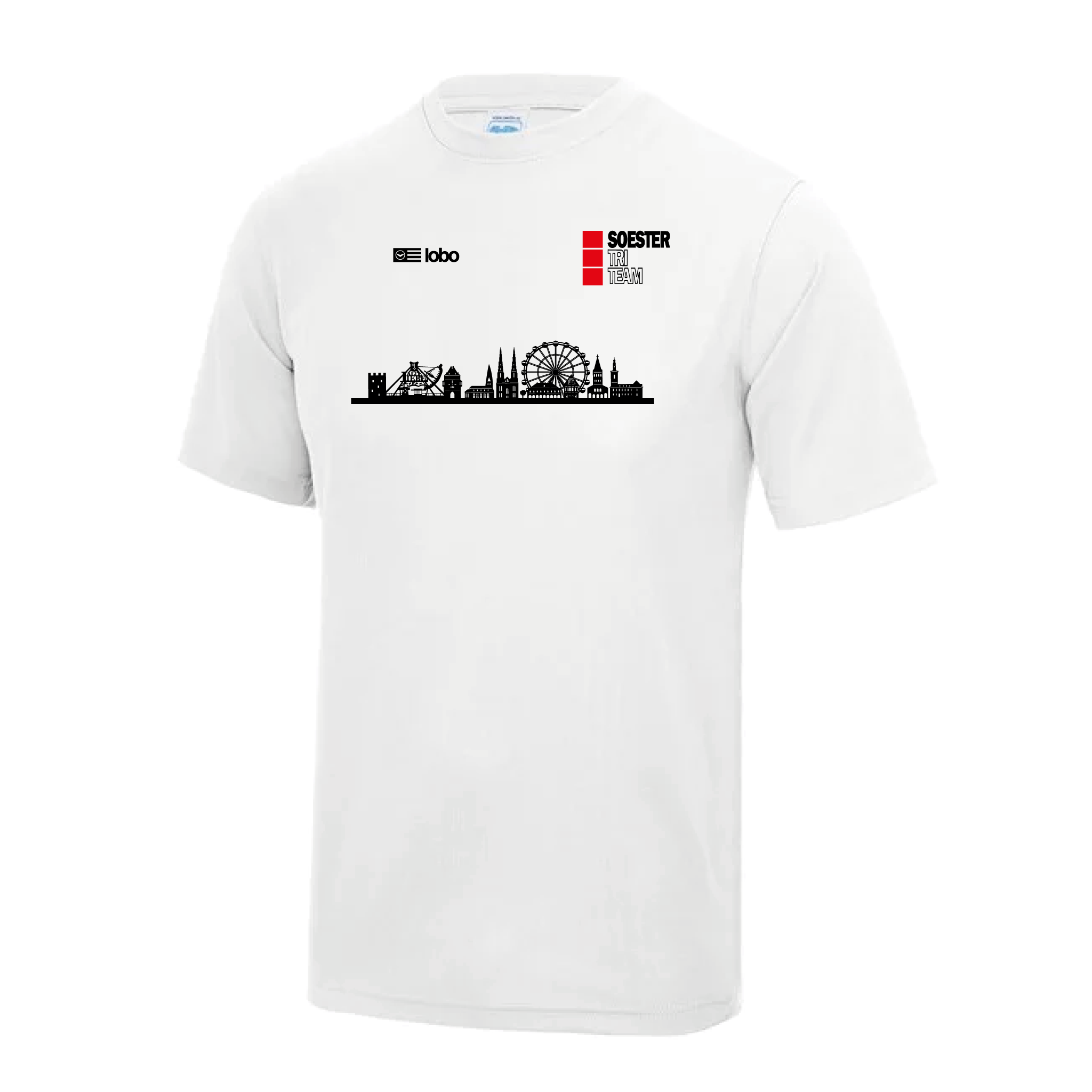 T-Shirt - Silhouette - weiß